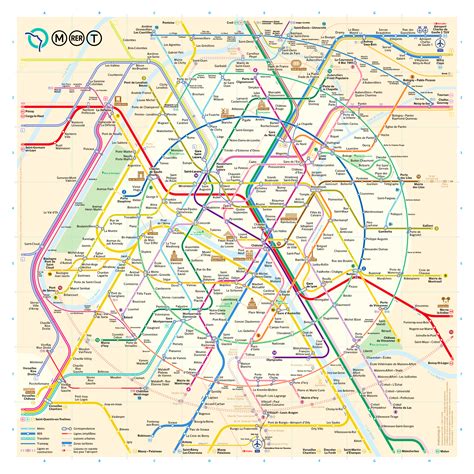 Map Of Paris Metro Printable - Printable Maps