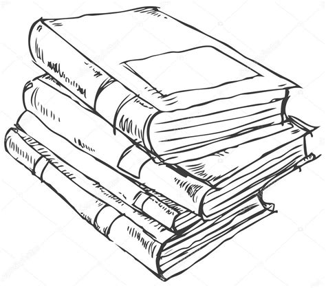 Stacked Books Drawing at GetDrawings | Free download