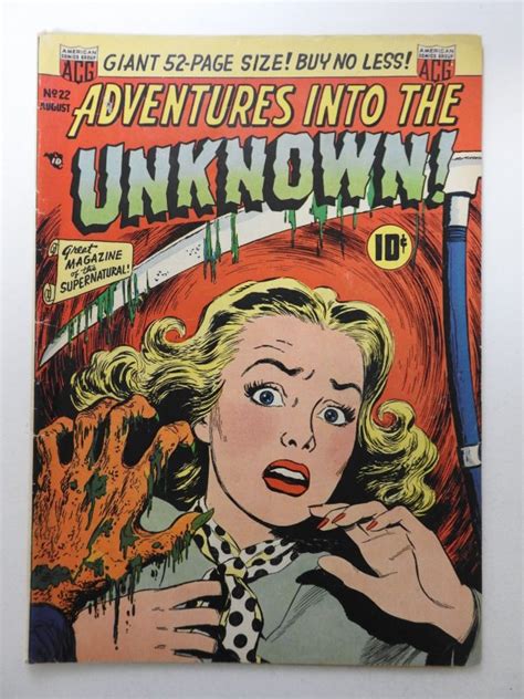 Adventures Into The Unknown Pre Code Horror Solid Vg