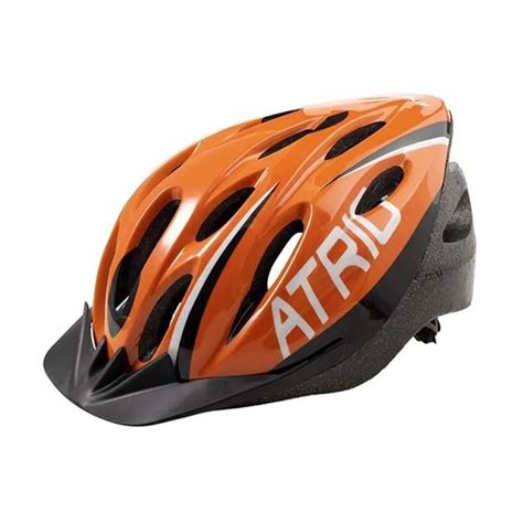 Capacete Para Ciclismo Mtb Tamanho G Led Traseiro Laranja Preto