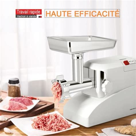 Hachoir Electrique Viande W Avec Lame De Coupe En Acier Inox