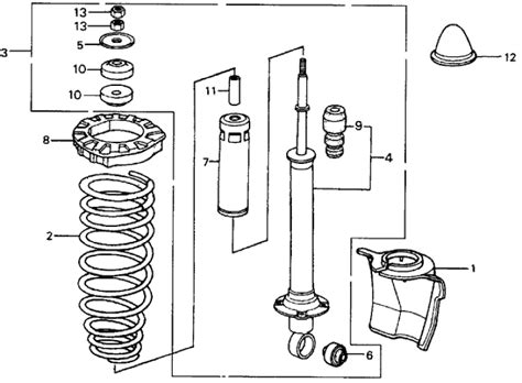 Sb Genuine Honda Shock Absorber Assembly Rear