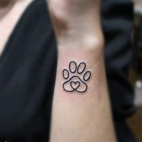 heart paw pet tattoo | Pawprint tattoo, Dog paw tattoo, Paw tattoo