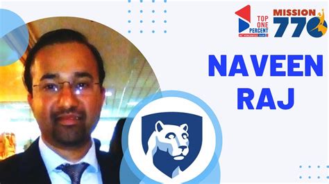 Naveen Raj Pennsylvania State University Admit With Full Scholarship