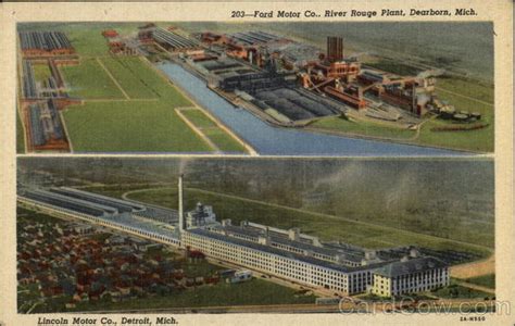 Ford Motor Co River Rouge Plant Dearborn Mich Lincoln Motor Co