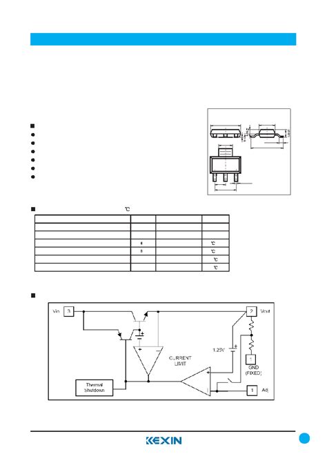 Ams Datasheet Pages Kexin A Low Dropout Positive Adjustable