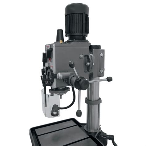 Jet Floor Drill Press Geared Head Fixed 60 Rpm 3000 Rpm 230v Ac Three Phase 20 In Swing