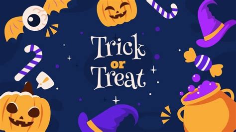 Personalize And Get This Hand Drawn Trick Or Treat Halloween Desktop