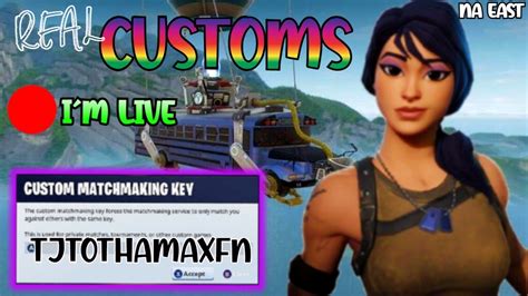 Fortnite Live NAE Custom Matchmaking Scrims Arena SOLO DUOS TRIOS