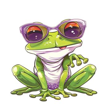 Cute Cartoon Cool Frog In, Frog, Cartoon, Cute PNG Transparent Image ...