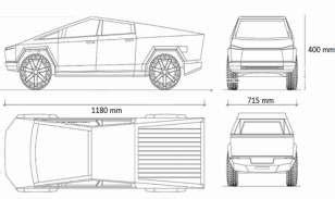 Tesla Cybertruck dimensions Source: Own Elaboration | Download ...