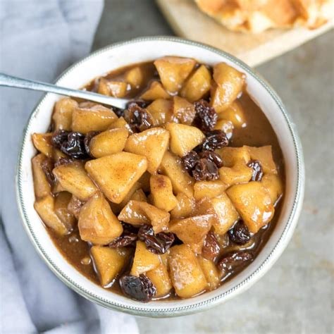 Spiced Apple Compote with Raisins | Recipe Cart