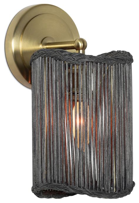 Regina Andrew Nimes Sconce Black Tropical Wall Sconces By Regina