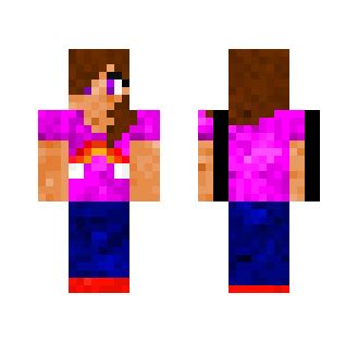 Download Girl With Pink Shirt Minecraft Skin for Free. SuperMinecraftSkins