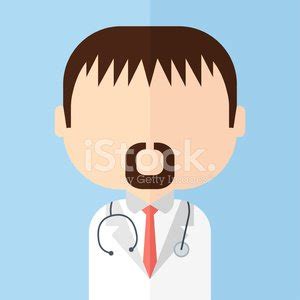 Doctor. Vector Illustration. Background. Trendy Flat Style. Stock ...