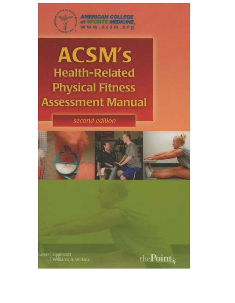 Acsms Health Related Physical Fitness Assessment Manual Gv 436 35