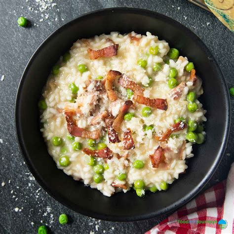 Pea and Pancetta Risotto - Food and Journeys®