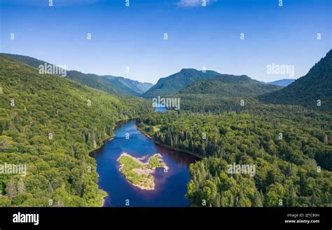 Aerial View Of Jacques Cartier National Park Stock Photo Alamy