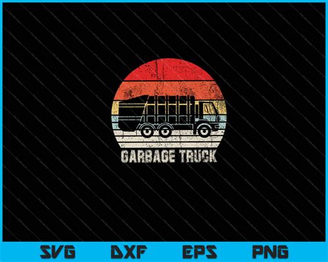 Garbage Truck Vintage Retro Svg Files – creativeusarts