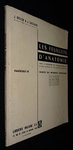 Les feuillets d anatomie pour la préparation des concours hospitaliers