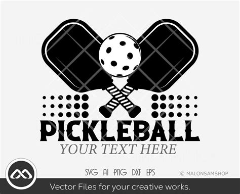 Pickleball SVG Pickle Ball Text Pickleball Svg Pickleball Player Svg