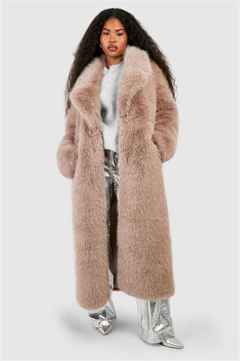 Premium Faux Fur Maxi Coat Boohoo Uk