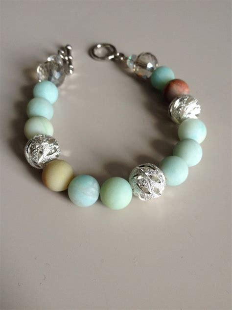 Frosted Blue Silver Bracelet Bridal Bracelet Blue Robin Egg