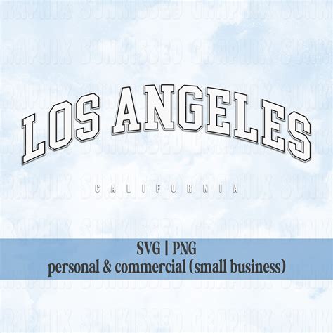 Los Angeles California SVG Los Angeles Svg Trendy Svg Aesthetic Svg Files for Cricut Svg for ...