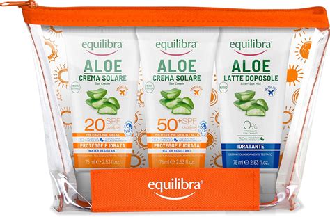 Equilibra Solari Pochette Aloe Creme Solari Travel Size Kit Da