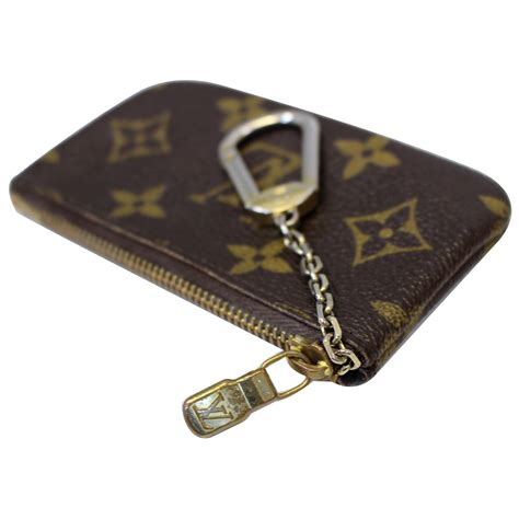 Louis Vuitton Key Coin Pouch Monogram Canvas Brown