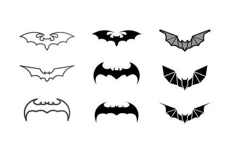 Bat Logo and Bat Wing Icon Vector Design Graphic by anggasaputro4489 · Creative Fabrica