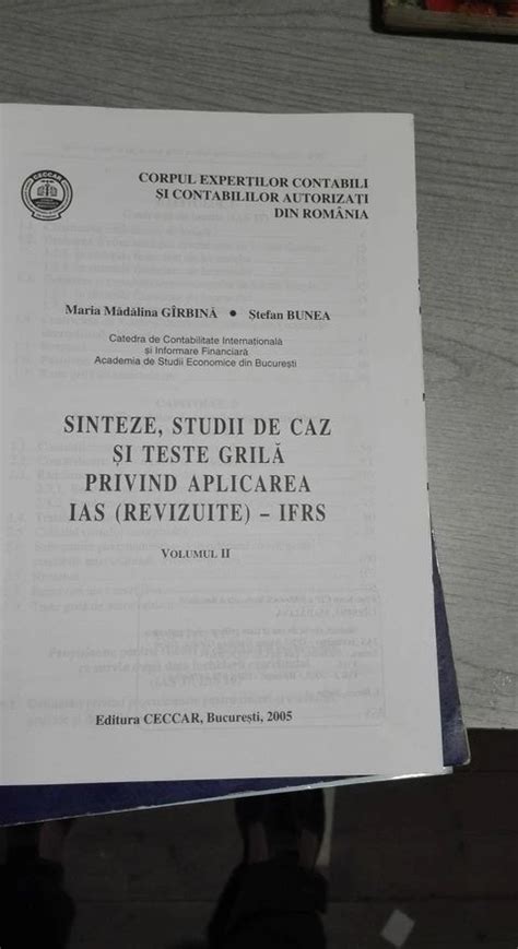 Sinteze Studii De Caz Si Teste Grila Privind Aplicarea Ias Revizuite