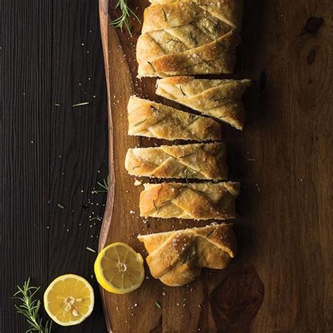 Lemon Rosemary Cream Cheese Filled Sweet Bread Lemon Rosemary