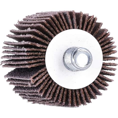 Merit Abrasives Mounted Flap Wheel Dia Face Width Grit