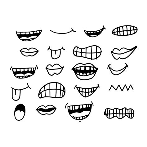 cartoon mouth icon 572186 Vector Art at Vecteezy