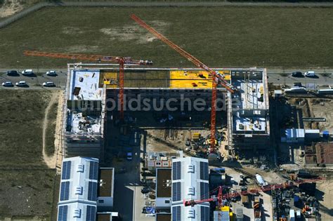 Luftbild Berlin Erweiterungs Neubau Baustelle Auf Dem