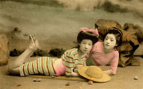 Japanese Swimsuit Girls Meiji Era Bathing Beauties Of Ol… Flickr