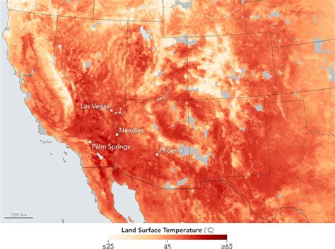 Maps: Land Surface Temperatures in the SW, June 2017 | Climate Signals