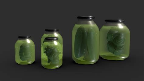 Specimen Jars 3d Model By Joshua Whittaker Joshuawhittaker