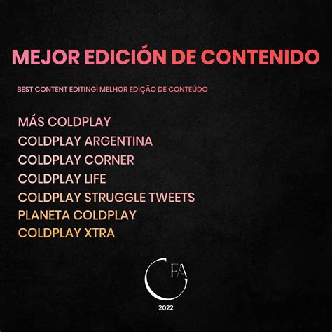 Coldplay Fandom Awards on Twitter: "Y el ganador de esta edición del ...