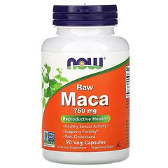 NOW Foods Maca Raw 750 Mg 90 Veg Capsules