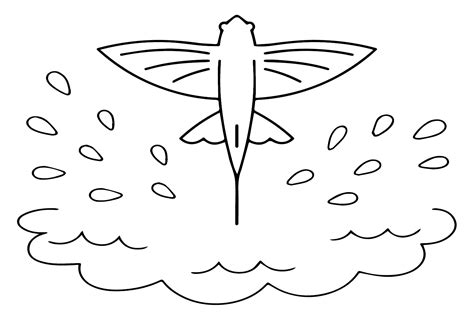 flying fish coloring pages  printable   coloring