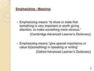 techniques  emphasizing  written communication pptx