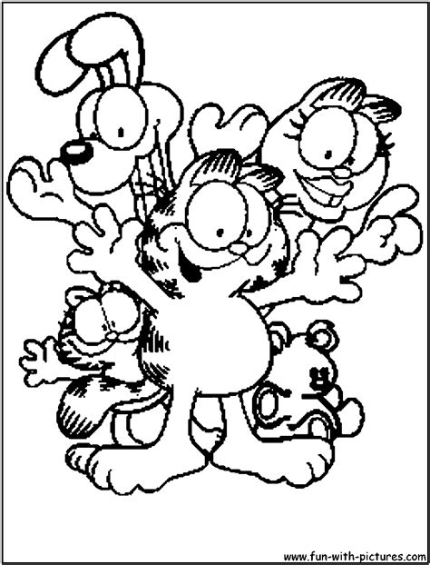 Garfeild And Odie Coloring Pages