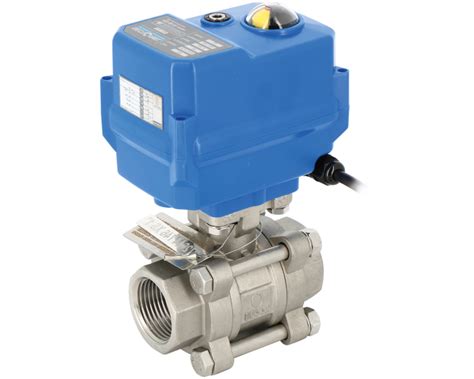 Piece Stainless Steel Ball Valve Xs Tcr Electric Actuator