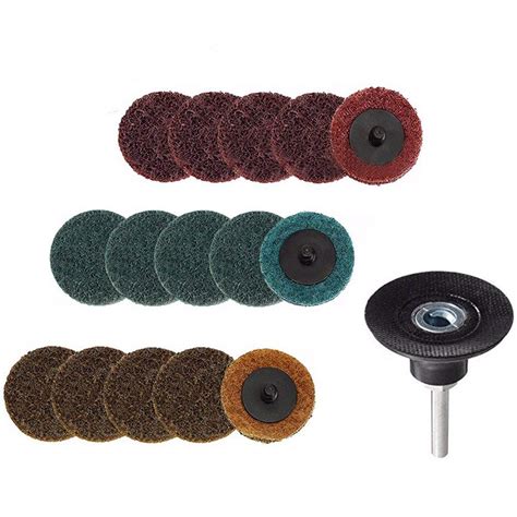 Gasea 15pcs 2 Inch Quick Change Discs Surface Conditioning Sanding Disc