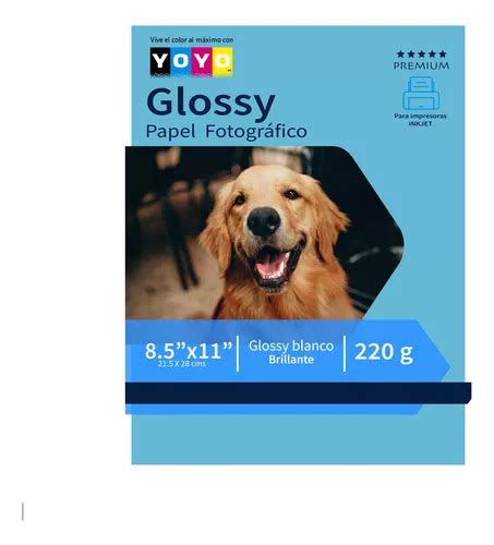 Papel Fotografico Glossy Carta 220gr 20 Hojas Pack 10 Paq