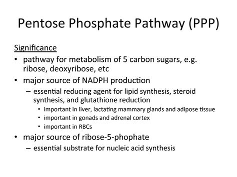 Solution Lecture 2 Pentose Phosphate Pathway Studypool