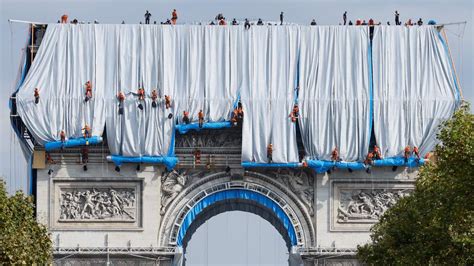 Arc De Triomphe Is Wrapped In Fabric, Fulfilling One Of Christo's Last ...