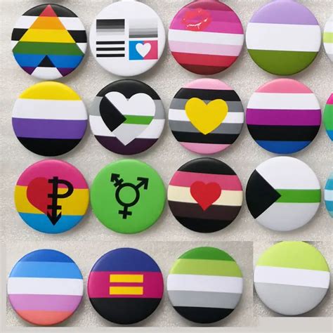 Transgender Pride Rainbow Lgbt Pins Gay Intersex Asexual Pride Lapel